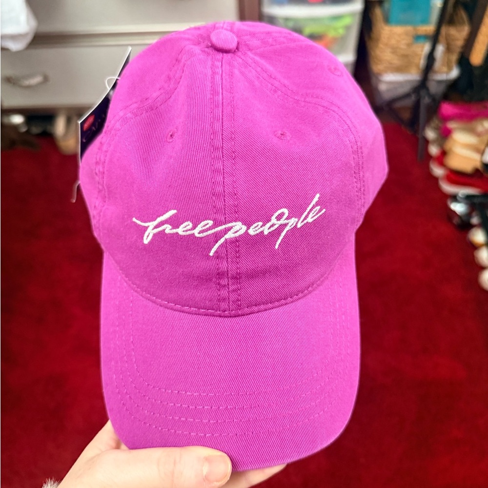 Free People Fuchsia Cap